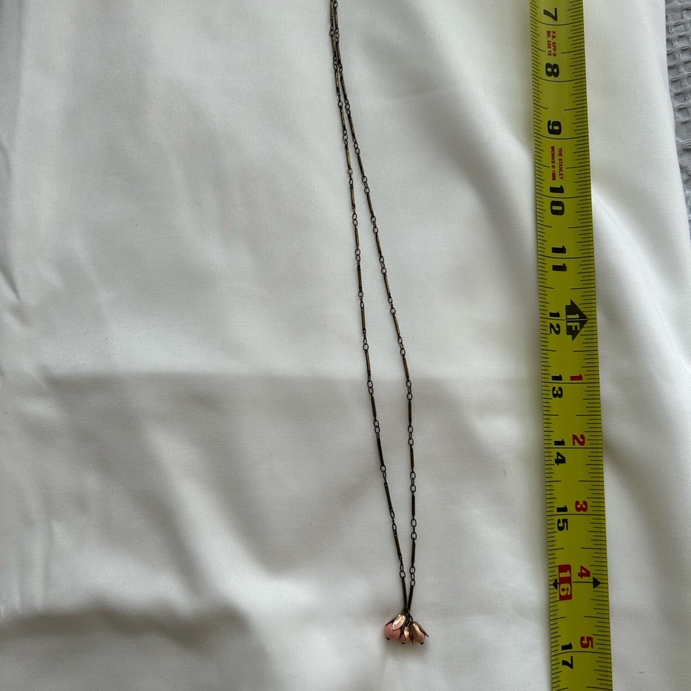 Isabel Marant bronze Necklace with Pink Charm
